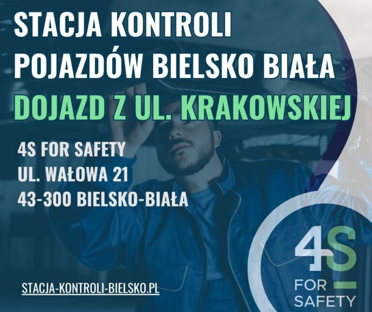 Stacja kontroli pojazdów Bielsko Biała - ul Krakowska dojazd do nas