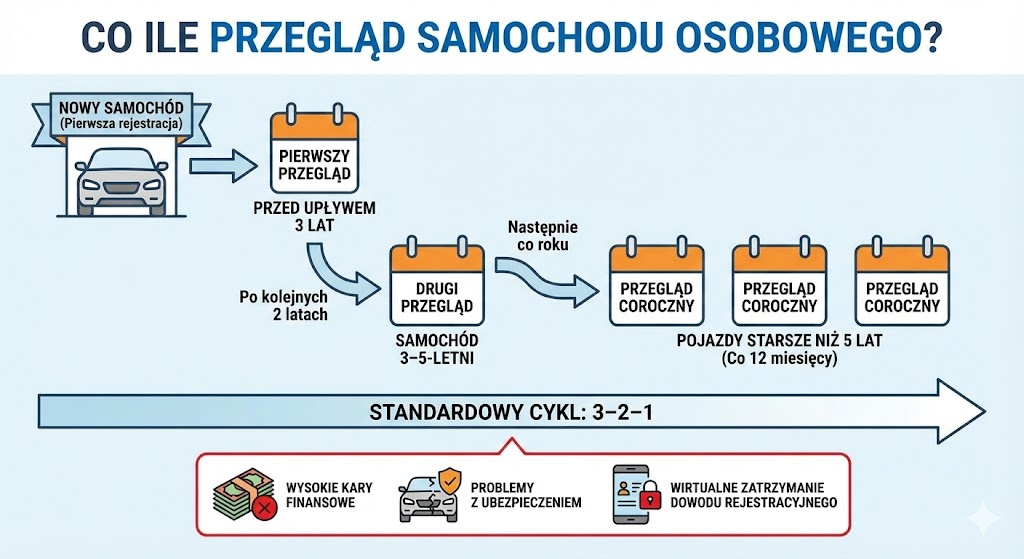 co ile przegląd samochodu